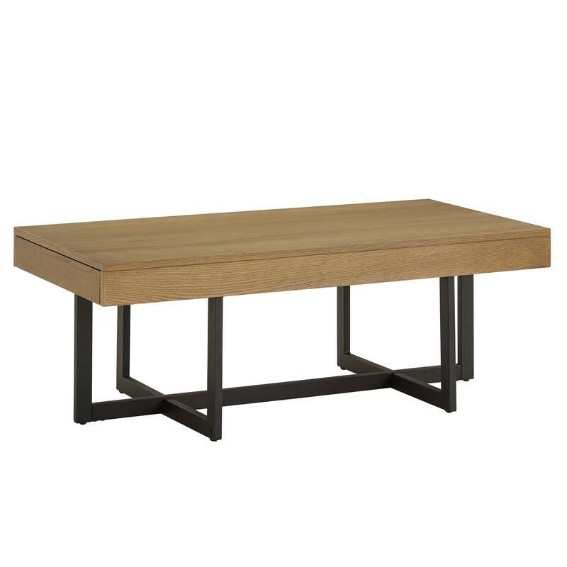 Eldersley Wood Finish Table with Drawer(s) by iNSPIRE Q Modern