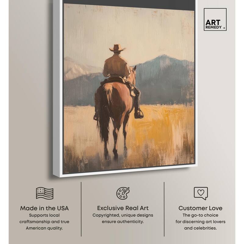 Long Ride Canvas by Art Remedy