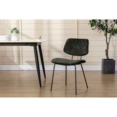 Porthos Home Taci Dining Chairs Set Of 2, Velvet Upholstery, Iron Legs
