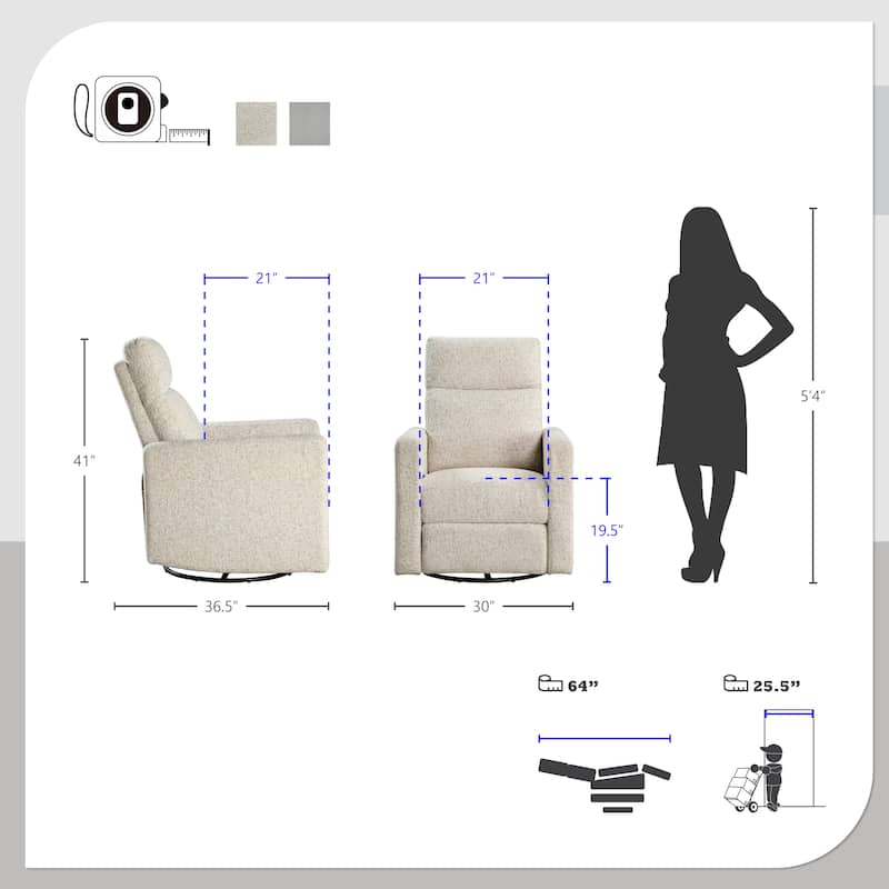 Lavra Swivel Glider Reclining Chair