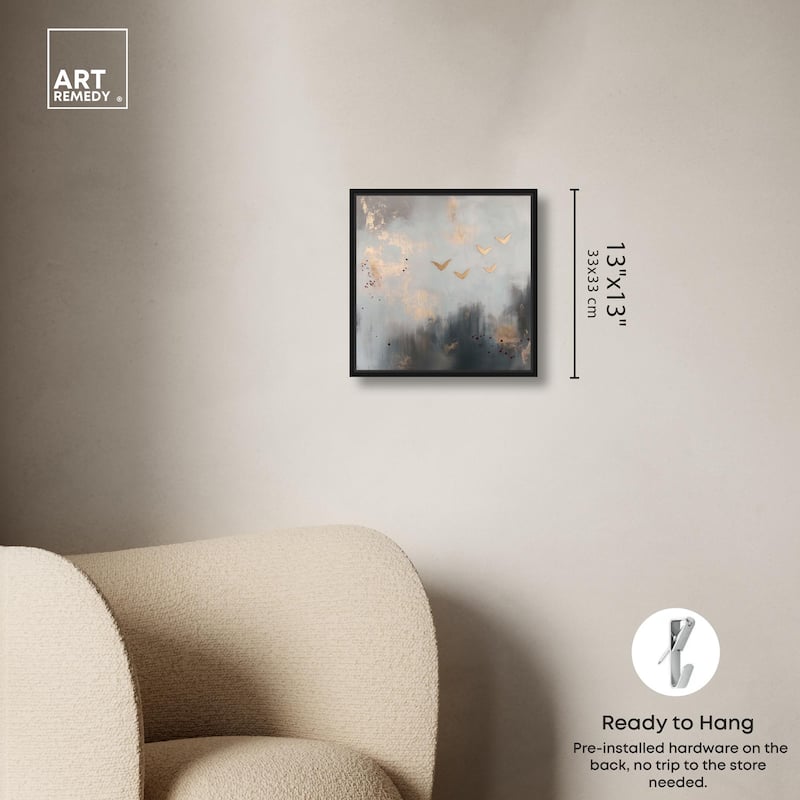 Golden Nebula Canvas by Art Remedy