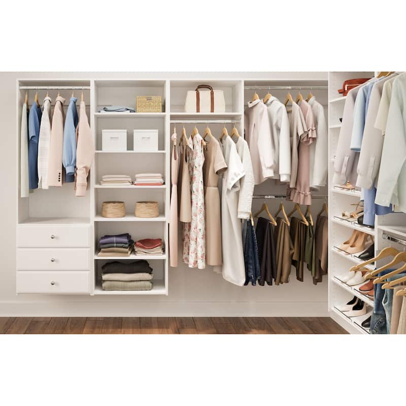 Easy Track Elite Laminate Closet Tower Kit