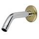 preview thumbnail 2 of 10, Kingston Brass Trimscape 6-Inch Shower Arm with Flange Polished Chrome/Polished Brass