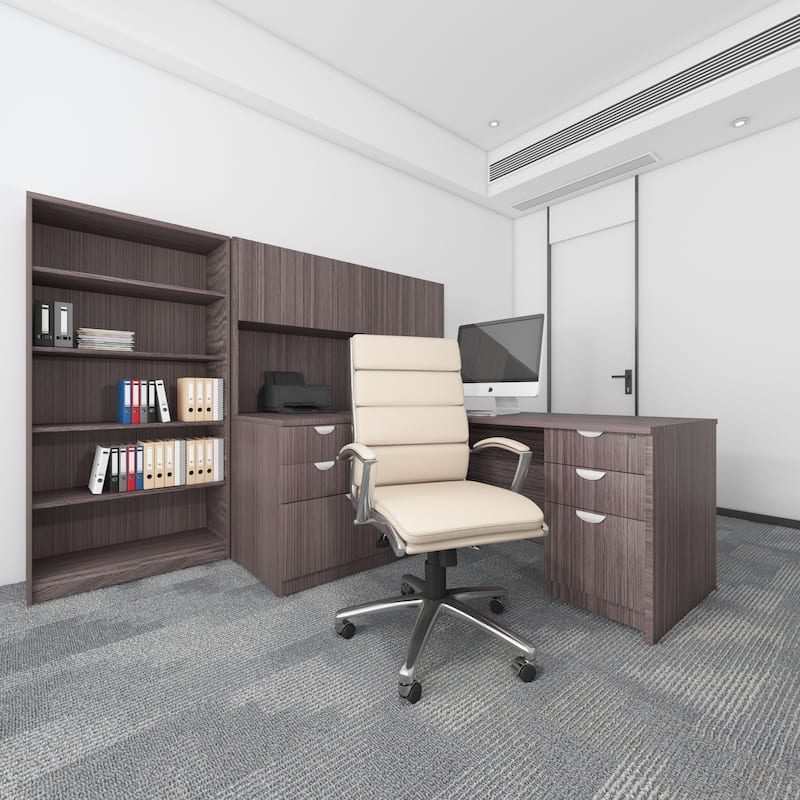 Boss CaressoftPlus Chrome Finish Executive Chair