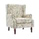 Upholstered Nailhead Trim Armchair Wingback Accent Chairs Set of 2