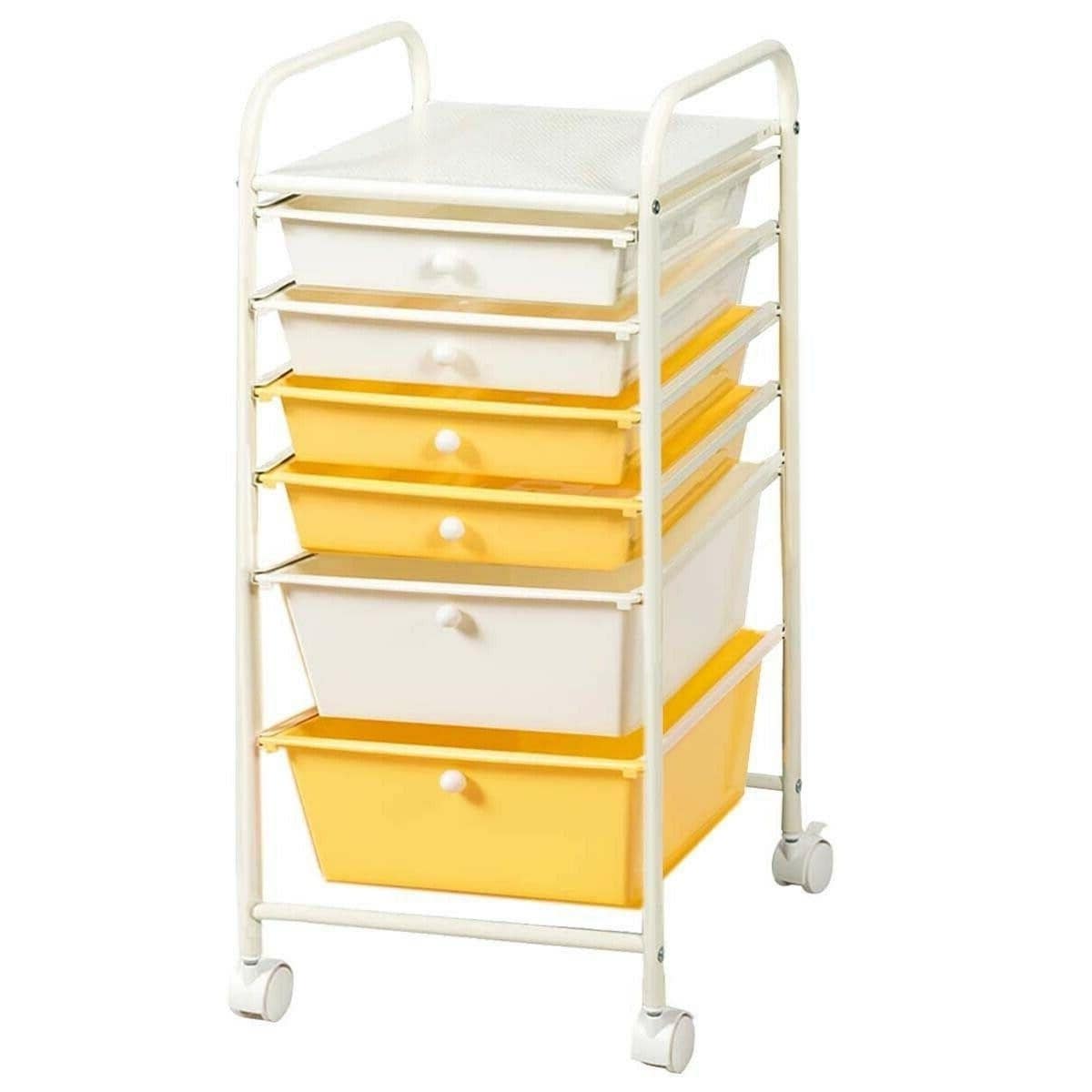 6-Drawer Rolling Storage Cart