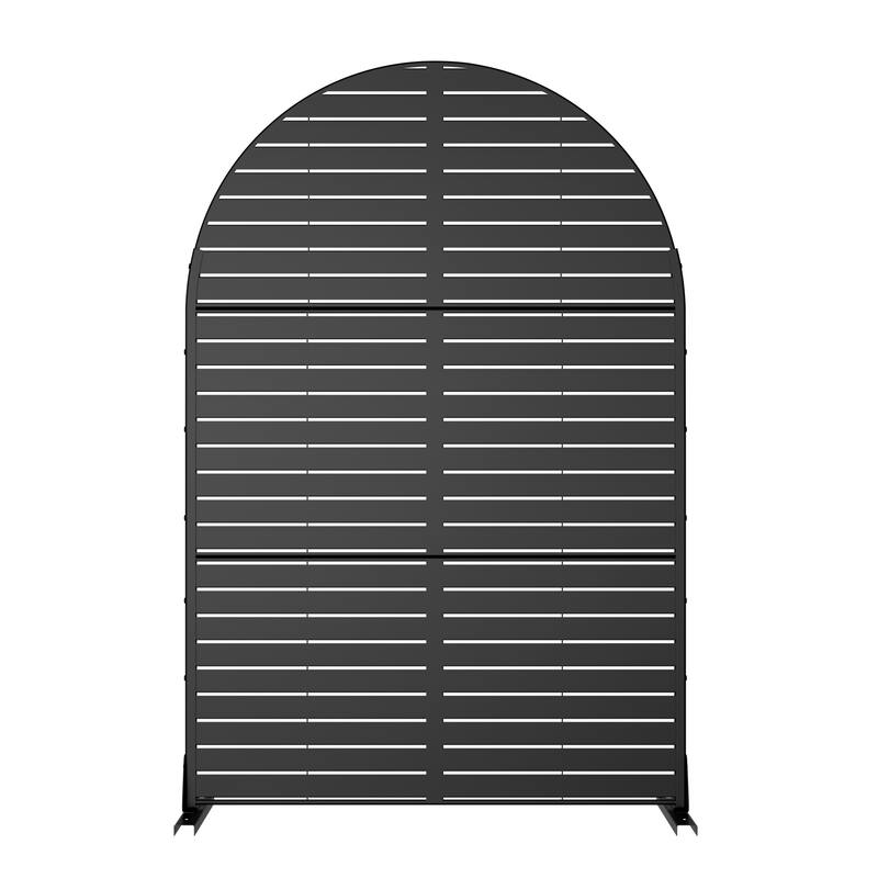 Dovelina 6ft.Outdoor Freestanding Metal Privacy Screen Decorative Garden Fence - 72"x47"