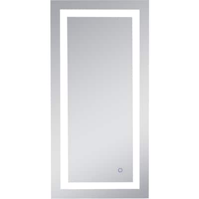 Elegant Lighting Helios 40" x 20" Rectangular Frameless Wall Mounted