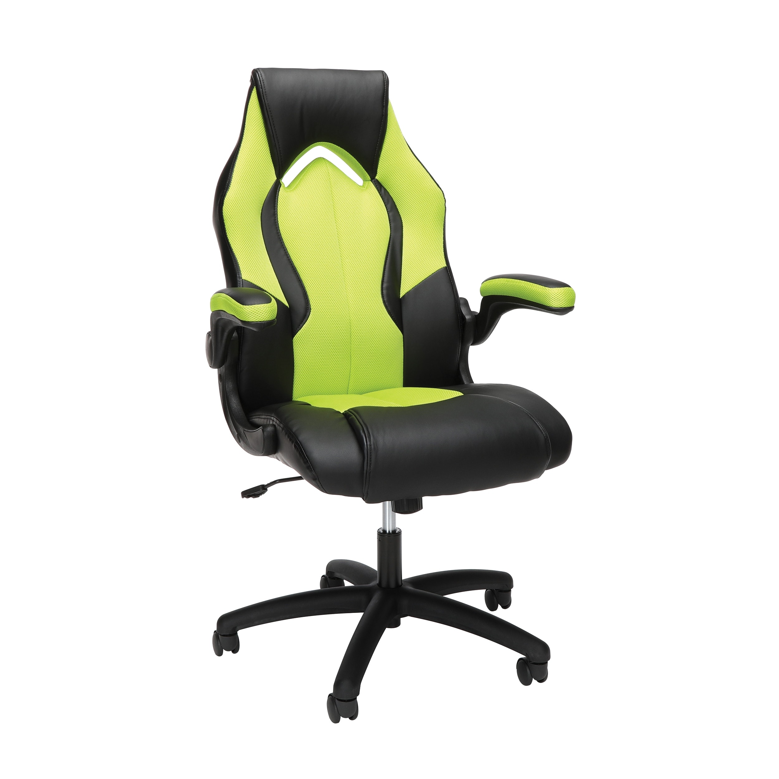 Ofm Ess 3086 Blk Leather Gaming Chair Black For Sale Online Ebay