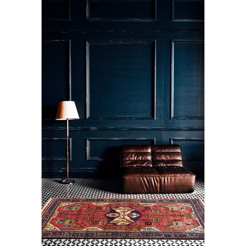 ECARPETGALLERY Hand-knotted Anadol Red Wool Rug - 3'2 x 4'9