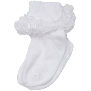 baby white frilly socks