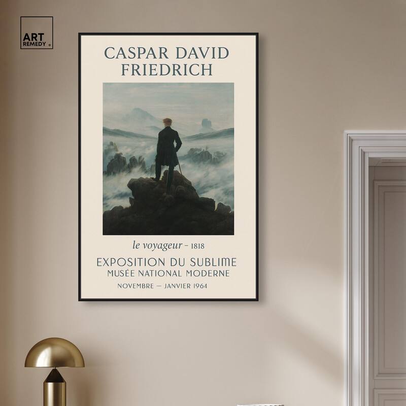 Wanderer Above the Sea of Fog Canvas by Art Remedy