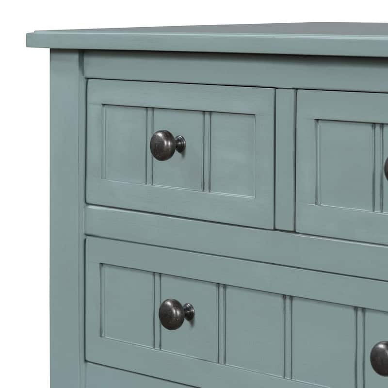 23.7" Narrow Entryway Table with 3 Drawers and Open Bottom Shelf, Slim Console Table for Living Room, Foyer, Hallway, Entryway