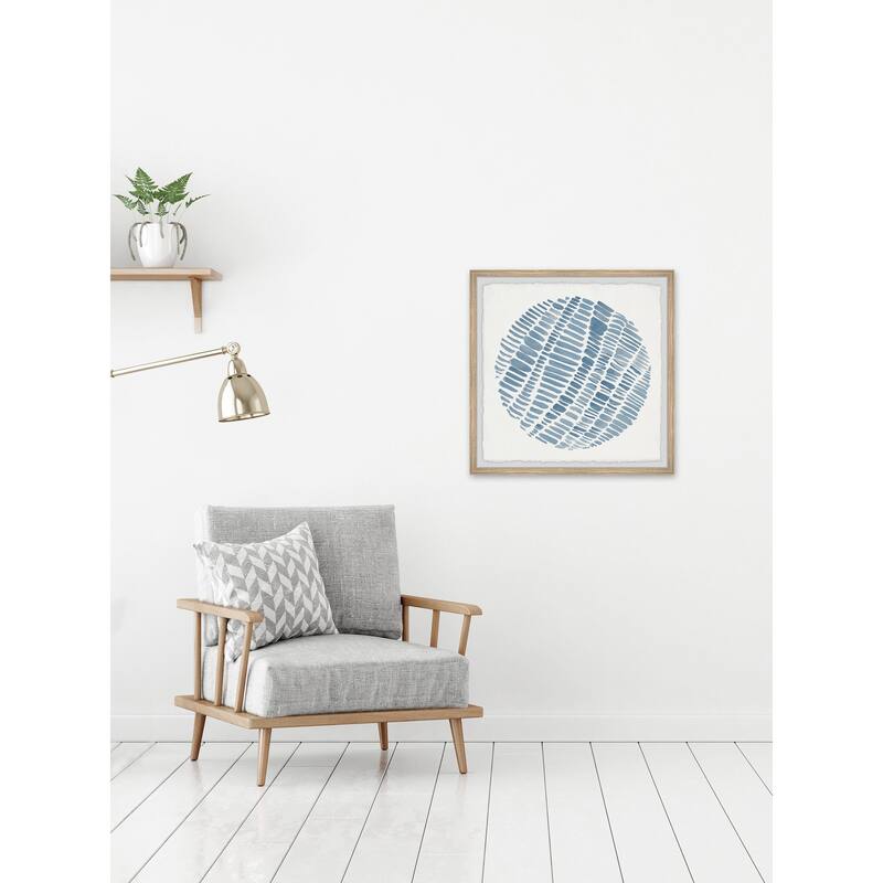 Rustic Blue Wall Art Print - Home Decor Painting, Farmhouse Style Picture for Living Room