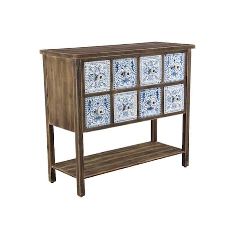 Brown Wood Farmhouse Cabinet 33 x 37 x 15