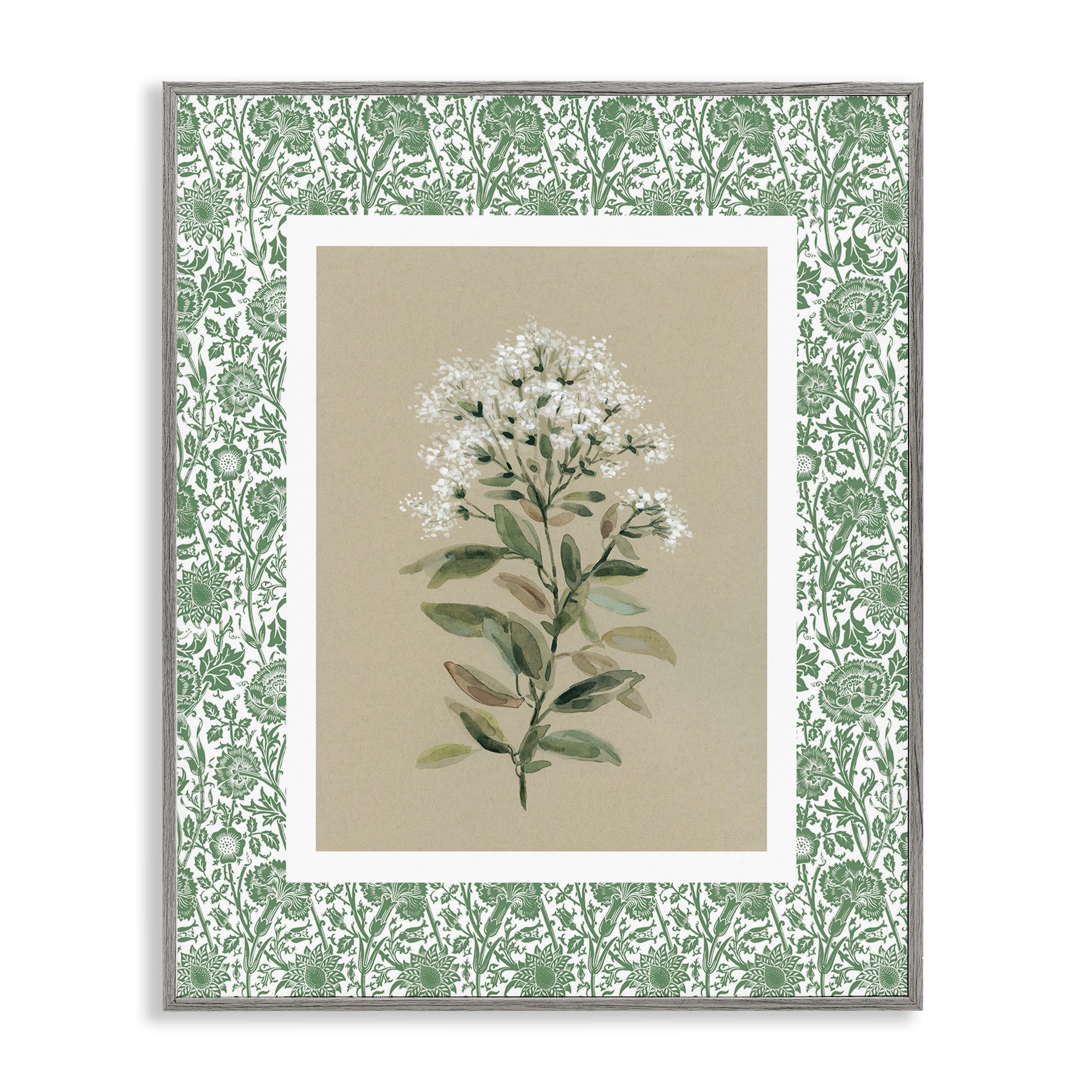 Stupell Plant on Green Botanicals Framed Giclee Art Design By Carol Robinson