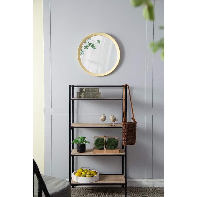 20x1.5" Mango Wood Wall Mirror Wall Decor with Frame of Solid Mango Wood for Bathroom Console Lean Against Wall