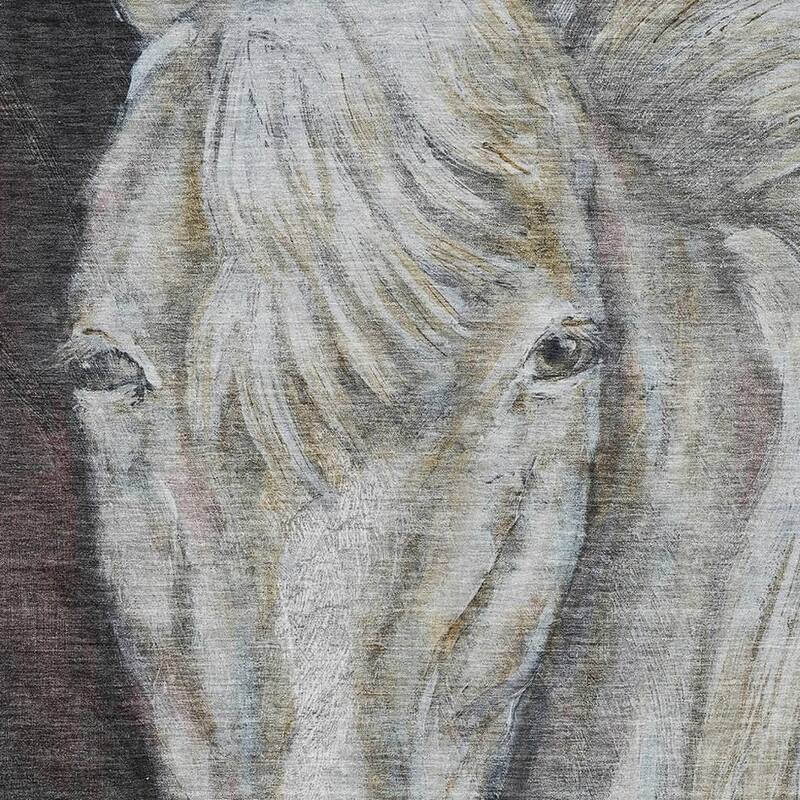 HomeRoots Animal Print Transitional Rectangle Outdoor Rug