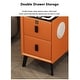 preview thumbnail 8 of 8, Modern Nightstand Smart with 2 Drawers and Charging Station
