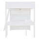 preview thumbnail 22 of 33, Full Size Wood Loft Bed with Desk and Shelf,Guardrail