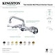 preview thumbnail 14 of 17, Kingston Brass Kingston 1.8 GPM Wall Mounted Bridge Kitchen Faucet
