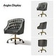preview thumbnail 38 of 109, Modern Velvet Tufted Office Chair with Gold Metal Base by HULALA HOME