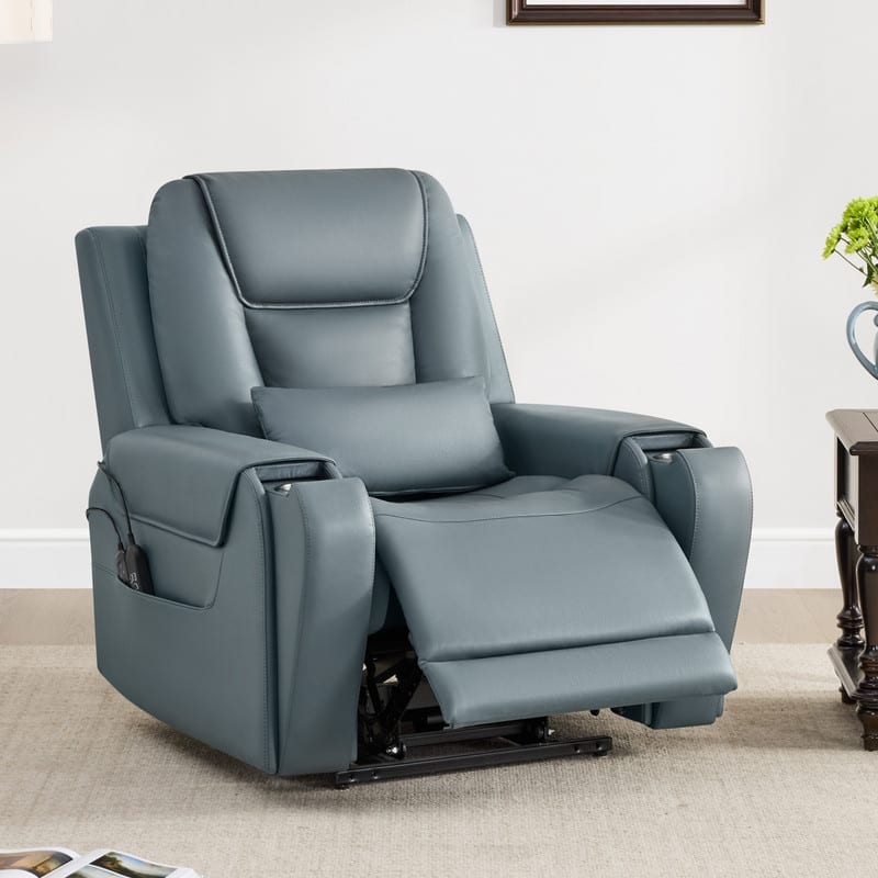 Spruce & Spring Andy Electric Power Lift Recliner with Heat and Massage for Elderly