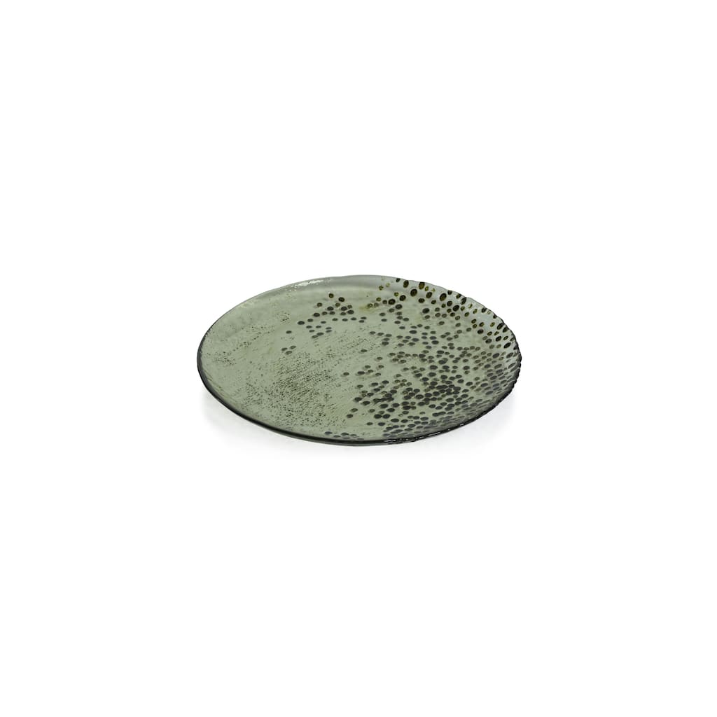 Hoku 8.25" Dotted Glass Plates, Set of 6