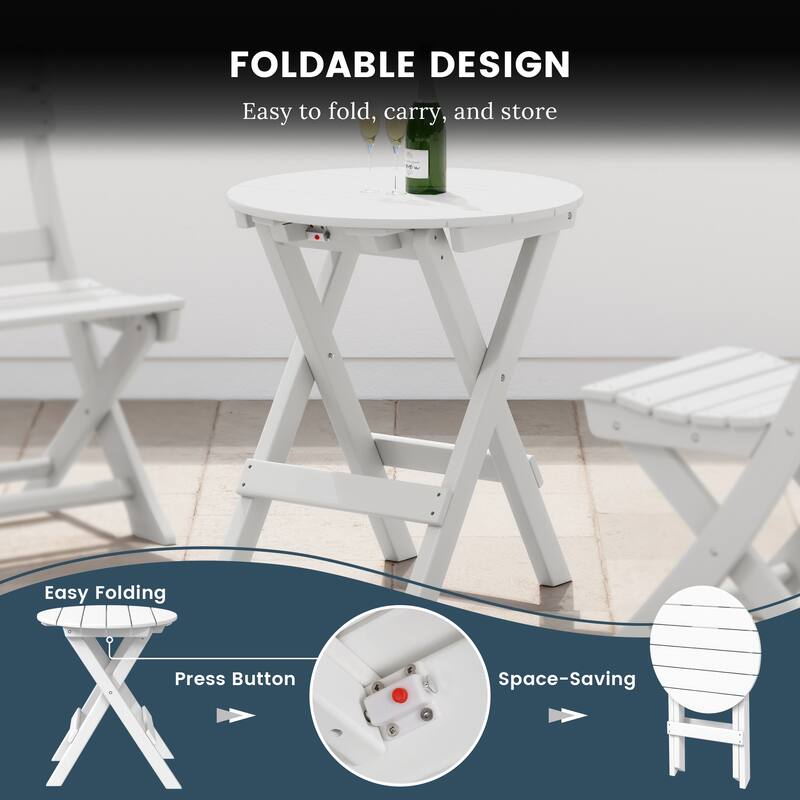 Laguna 3-Piece Folding Dining Set