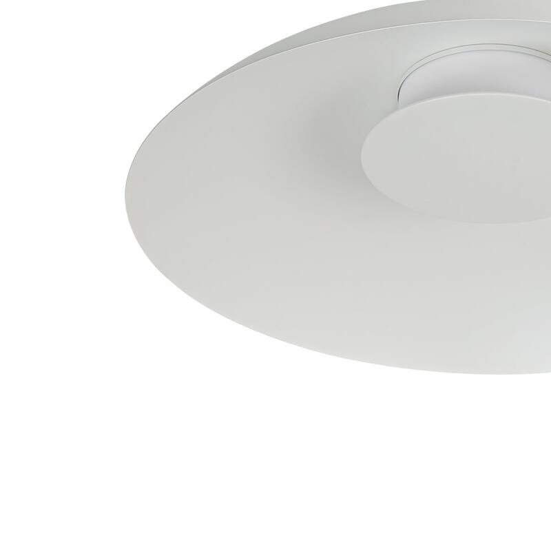 Scandinavian Dimmable LED Round Shallow Dome Ceiling Light 19.7in