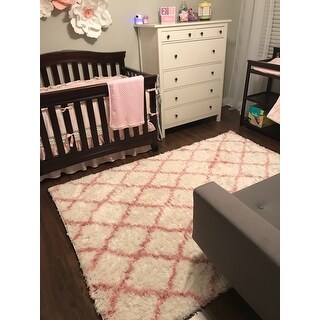 Shop nuLOOM Soft and Plush Cloudy Shag Trellis Kids ...