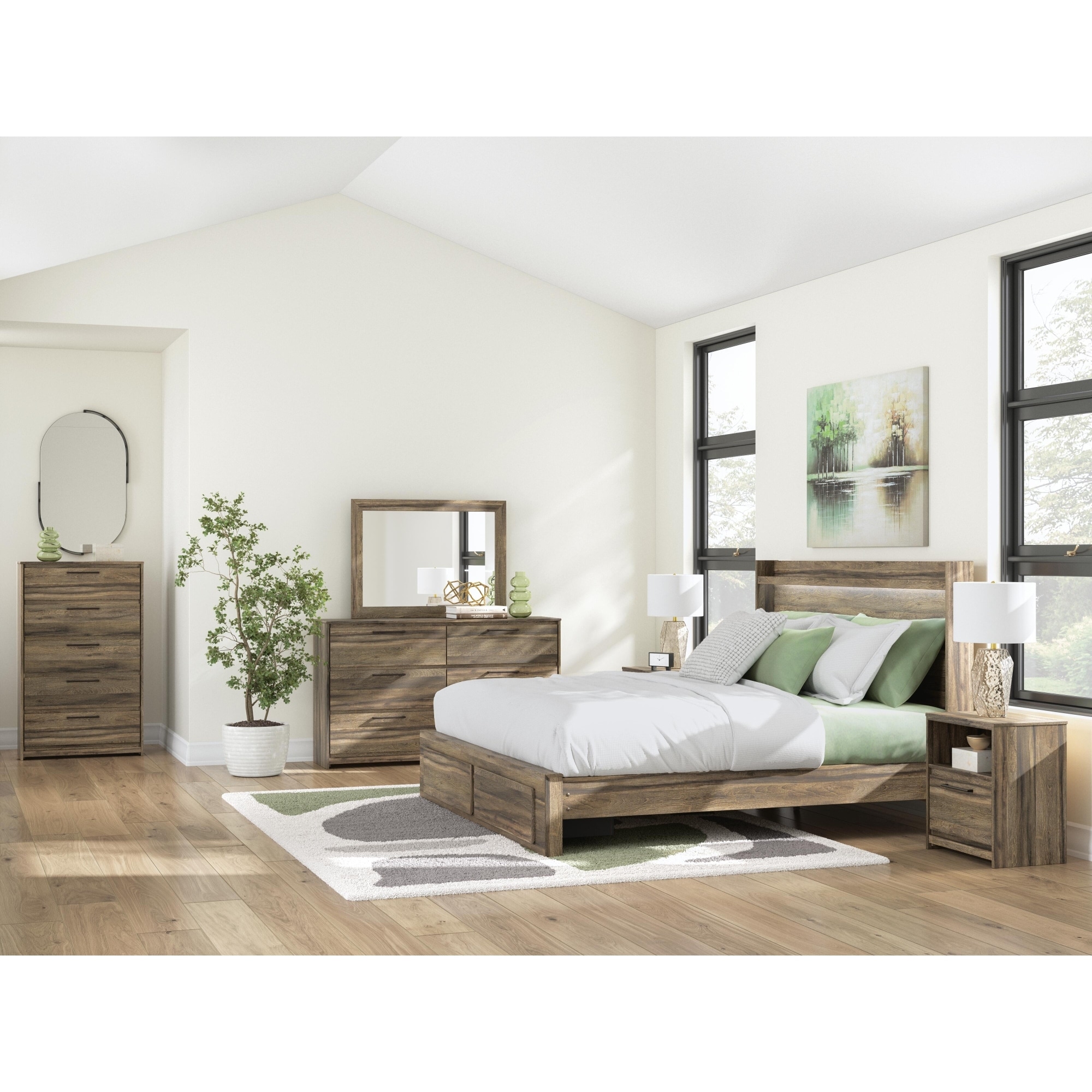 Signature Design by Ashley Baystorm Brown Bedroom Mirror - 42" W x 1.3" D x 31" H