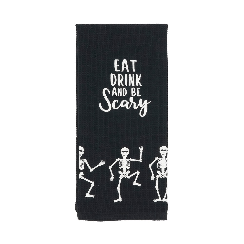 Frightful Feast Skeleton Kitchen Towel (Set of 4) - 18"x28"
