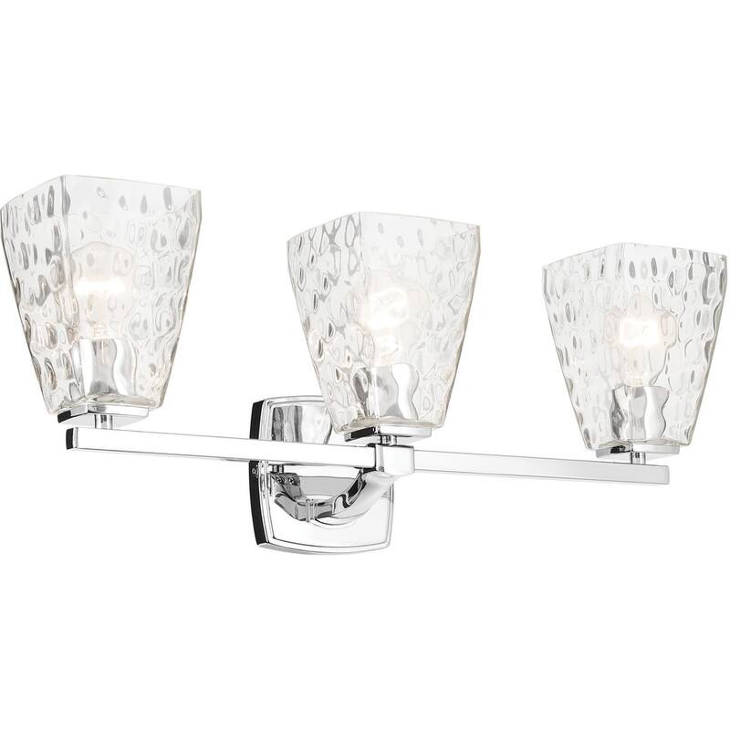 Kichler 55216WTR Marant 3 Light 24" Wide Vanity Light with Clear Water - Chrome