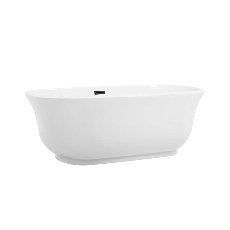 Cameron Soaking Bathtub in Glossy White