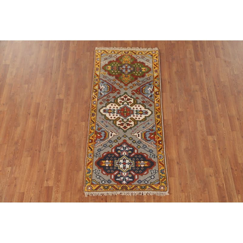 Kazak Oriental Accent Rug Wool Carpet - 2'6" x 5'10"