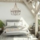 preview thumbnail 6 of 8, Farmhouse 6-Light Empire Wagon Wheel Chandelier for Dining Living Room - D25.5'' x H97.5''