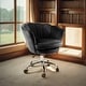 preview thumbnail 19 of 27, VANITII Accent Chair Swivel Vanity Chair Office Desk Chair With Wheels Modern Height Adjustable Pink/Grey/White