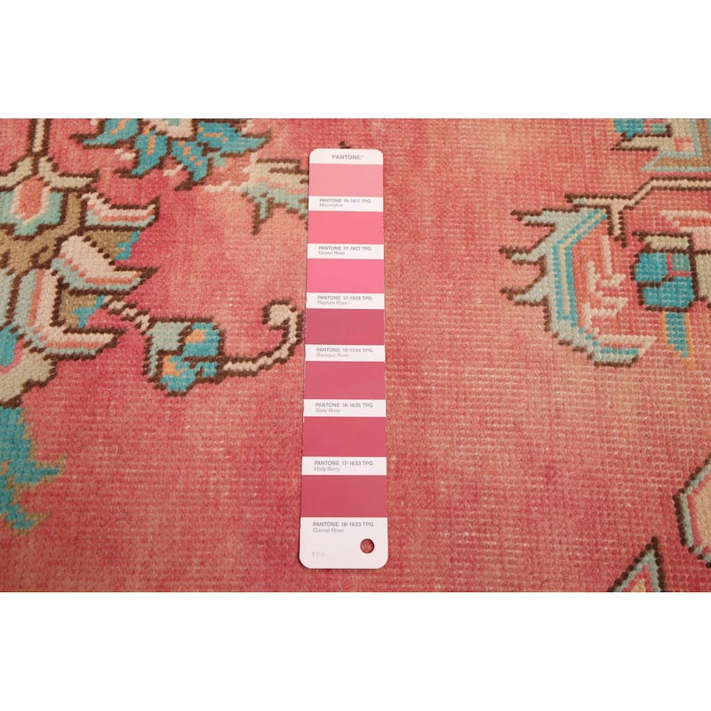 ECARPETGALLERY Hand-knotted Antalya Vintage Pink Wool Rug - 7'6 x 10'9