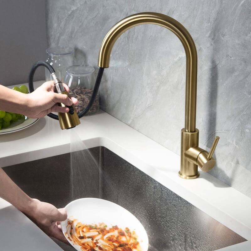 Single Handle Pull Down Kitchen Faucet