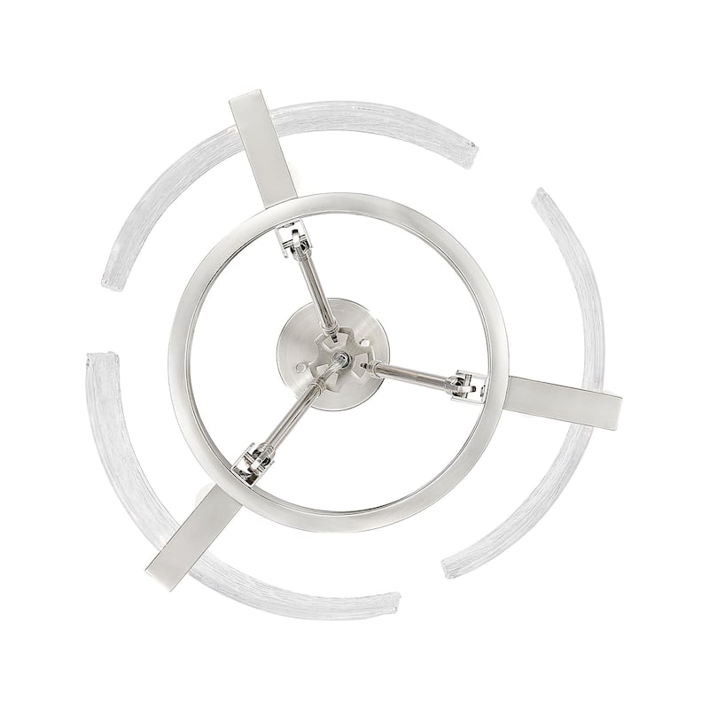 Golden Lighting 3164-3 HWG Aenon 3 Light 17" Wide Drum Chandelier