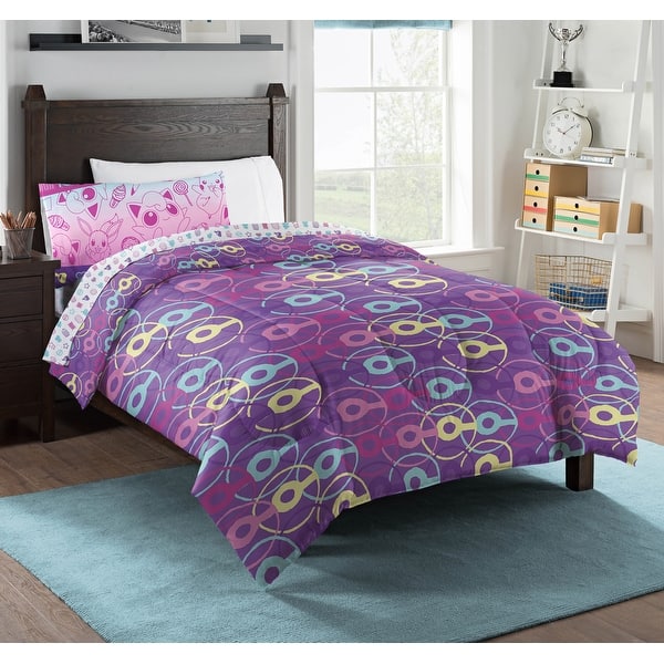 Pokemon Light And Sweet 4-piece Twin Bed In A Bag Set Bed Bath