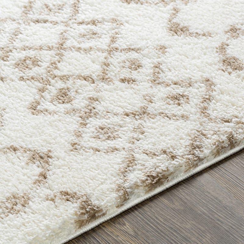 Livabliss Aliyah Shag Moroccan Tribal Area Rug