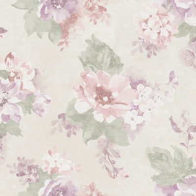 Galerie Wallcoverings Country Cottage Vintage Floral Bloom Design Non-woven Matte Wallpaper Roll