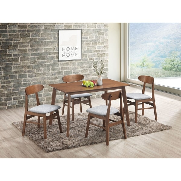slide 1 of 69, Morocco 5-pc Mid-Century Modern Upholstered Dining Set, by New Classic Furniture