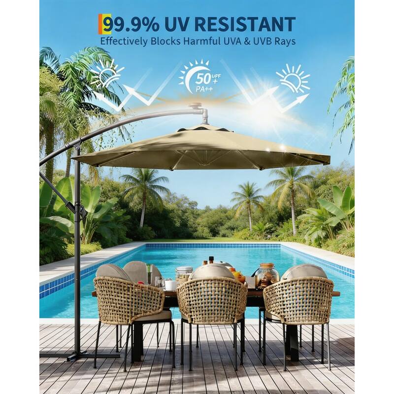 Cantilever Umbrella, with 360° Rotating