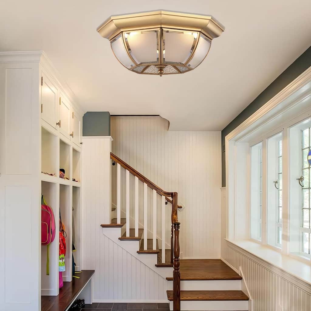 Led porch light brass hallway light modern ceiling light
