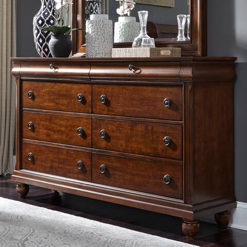 Rustic Traditions Rustic Cherry 8 Drawer Dresser