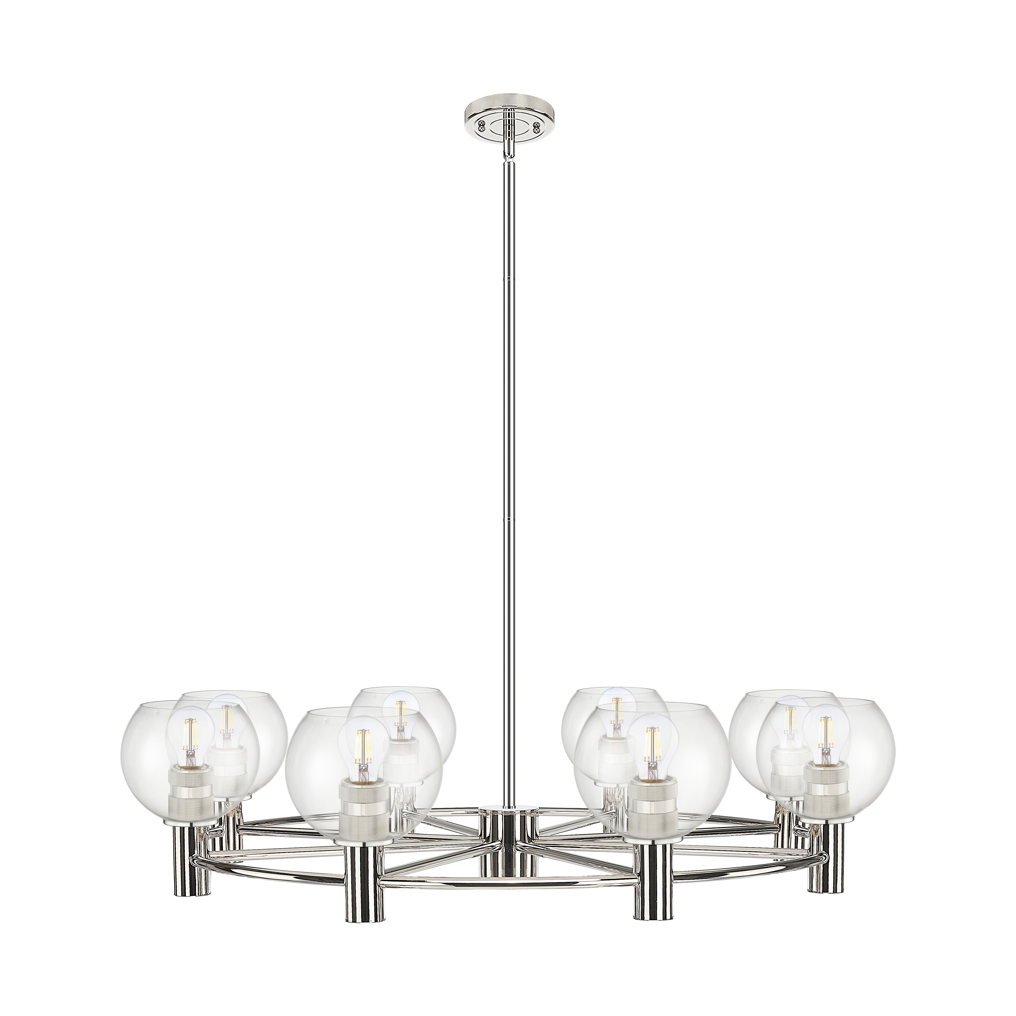 Innovations Lighting Downtown Urban - Crown Point - 8 Light 36" Athens Stem Hung Chandelier