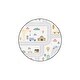 preview thumbnail 4 of 2, Ginza Six Washable Roadmap In the Valley Kids Rug Round 3'